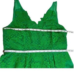 Anthropologie Yoana Baraschi Cloverlace Fit and Flare SILK dress Womens size 12